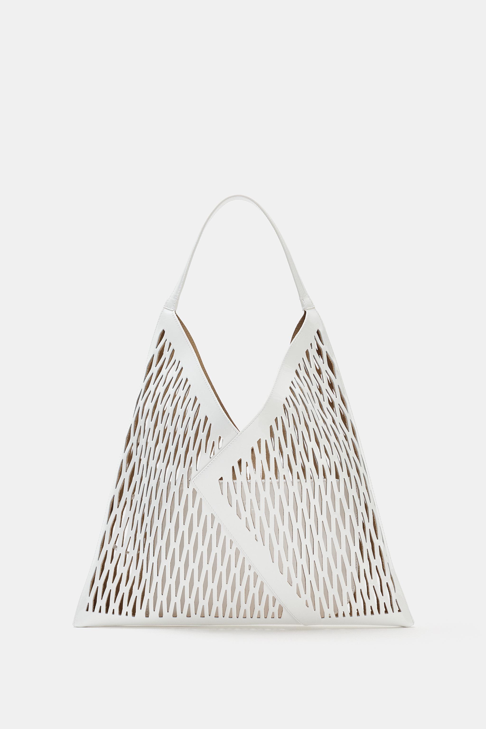 LASER-CUT LEATHER SHOPPER